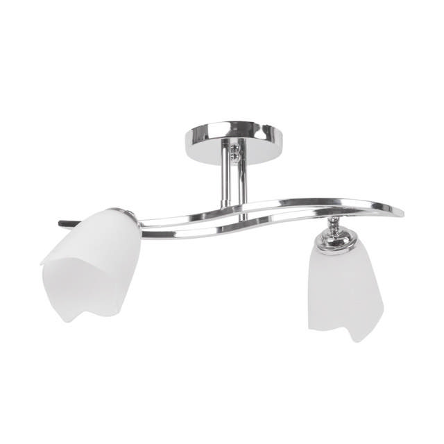 Lustra Tania Crom+Alb 2xE27 60W     