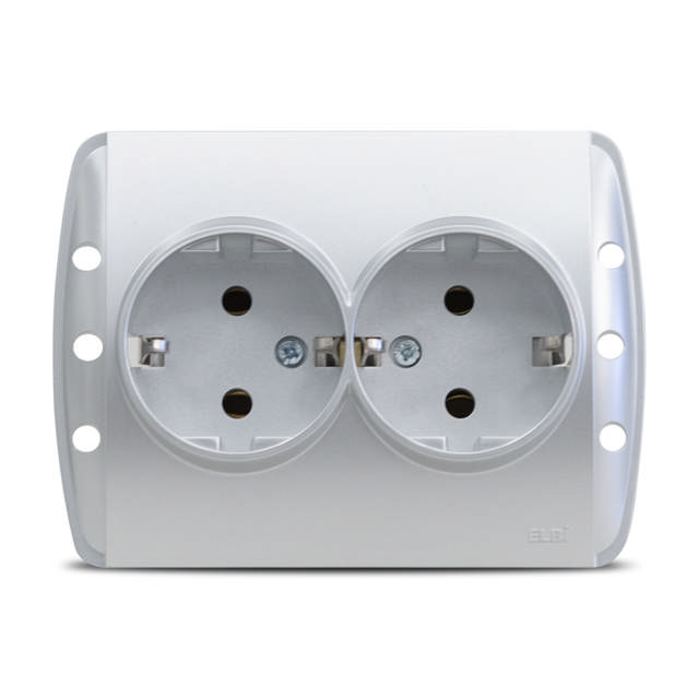 Zirve Priza Dubla CP ST Gri Metalizat