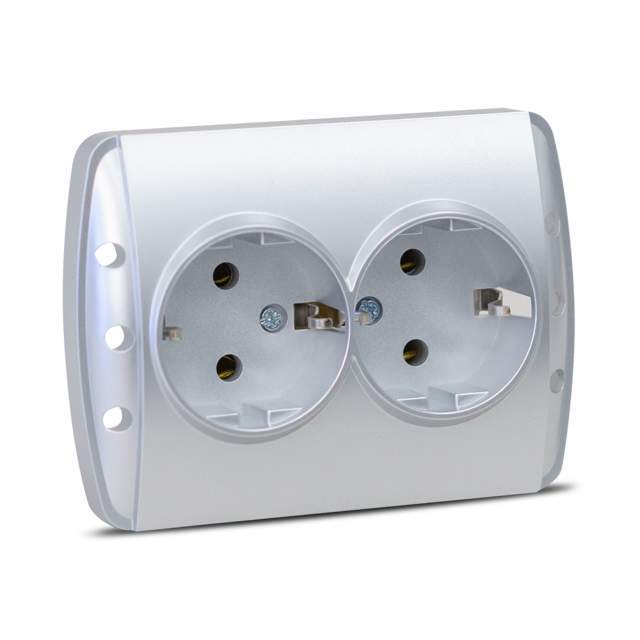 Zirve Priza Dubla CP ST Gri Metalizat