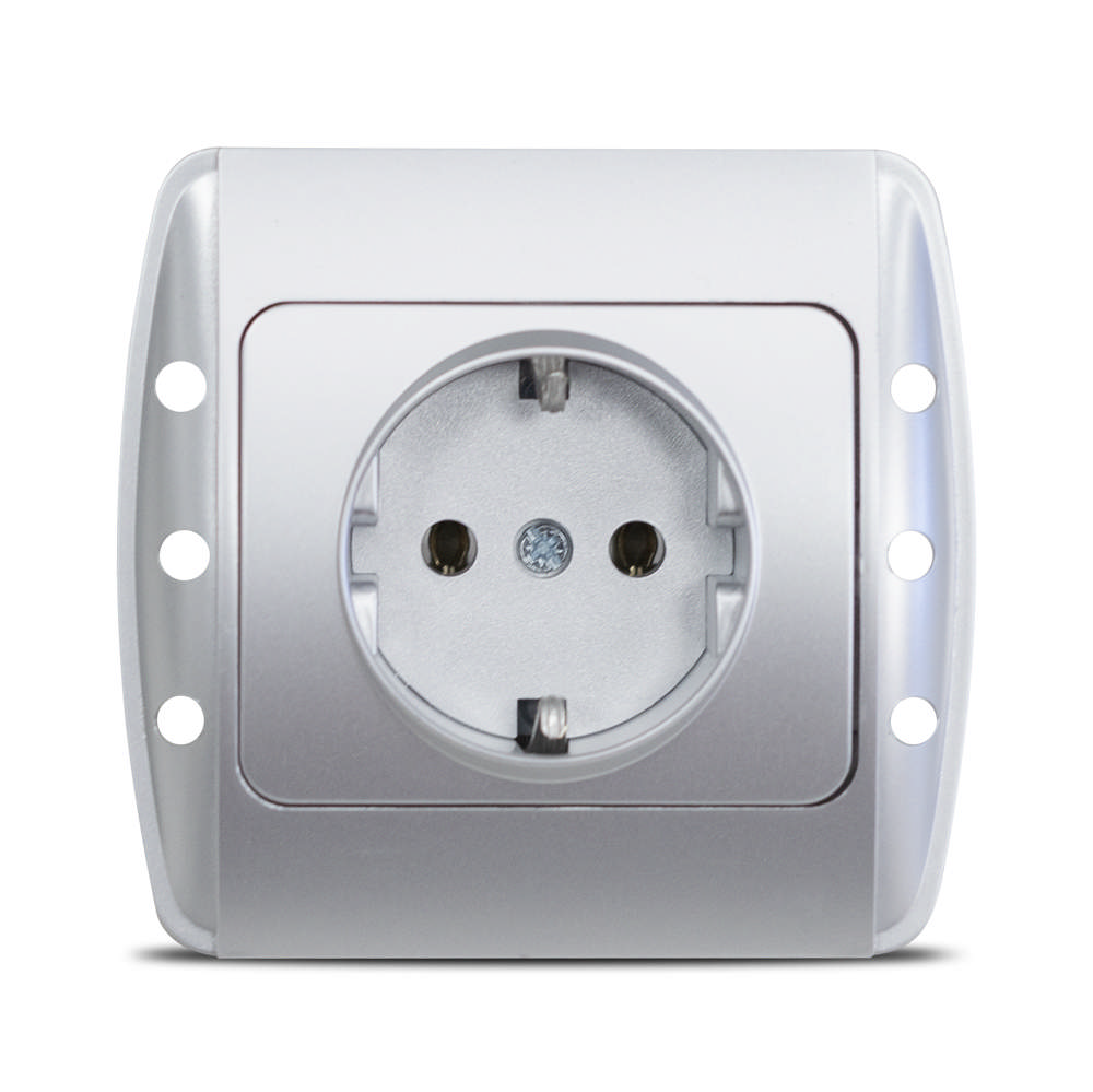 Zirve Priza CP ST Gri Metalizat