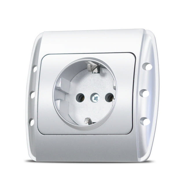 Zirve Priza CP ST Gri Metalizat