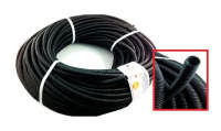 Tub Flexibil PVC Î¦ 25mm 320N Negru 50m/Colac
