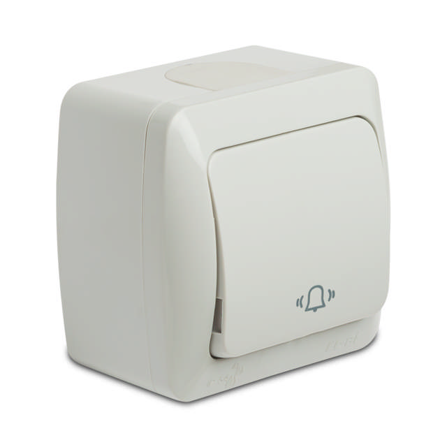 Eva Intrerupator Sonerie PT IP54 Alb