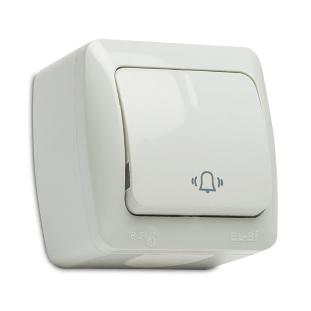Eva Intrerupator Sonerie PT IP54 Alb