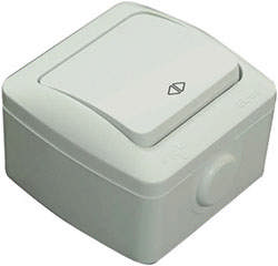 Eva Intrerupator Cap Cruce PT IP54 Alb