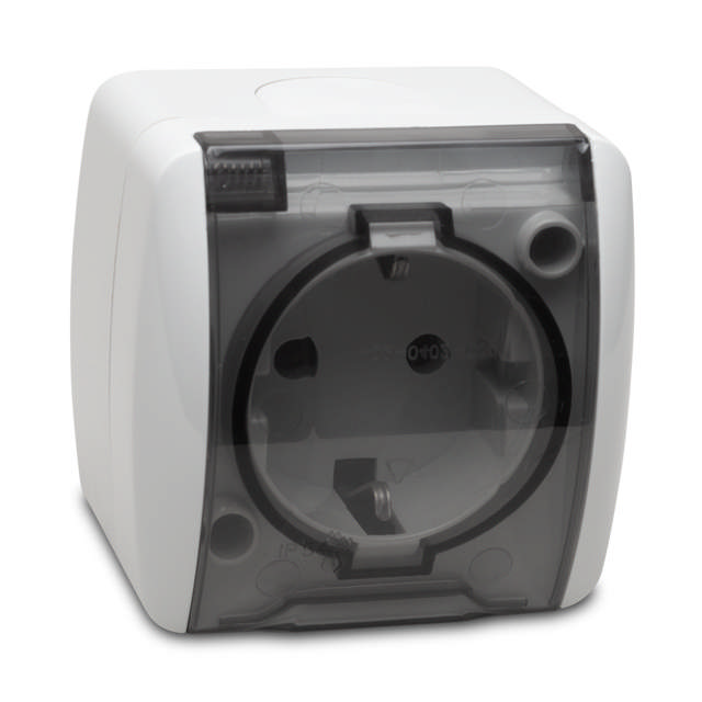 Eva Priza Capac CP PT IP54 Alb