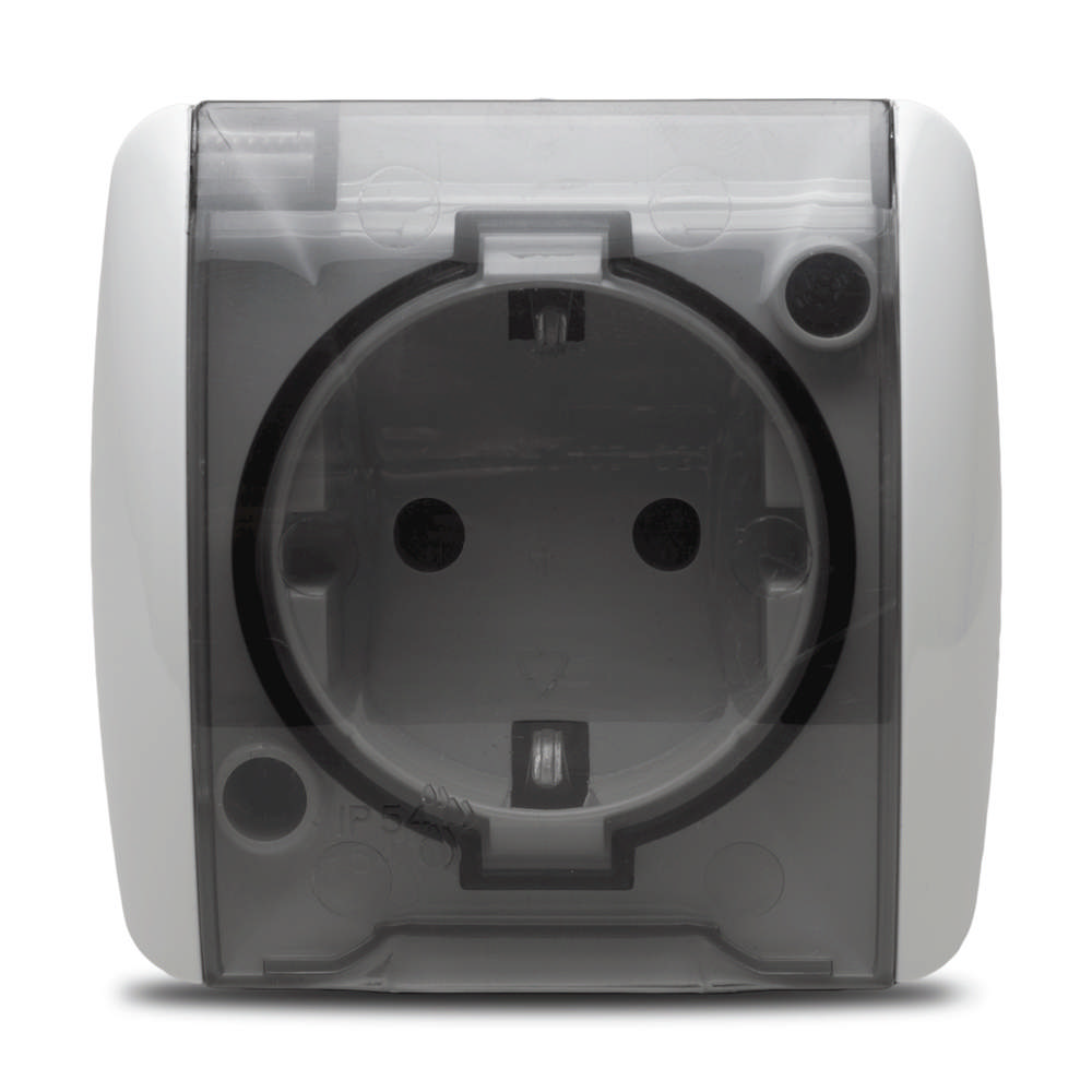 Eva Priza Capac CP PT IP54 Alb