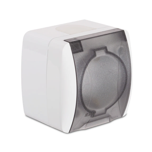 Alsu Priza Alb Capac Transparent CP PT