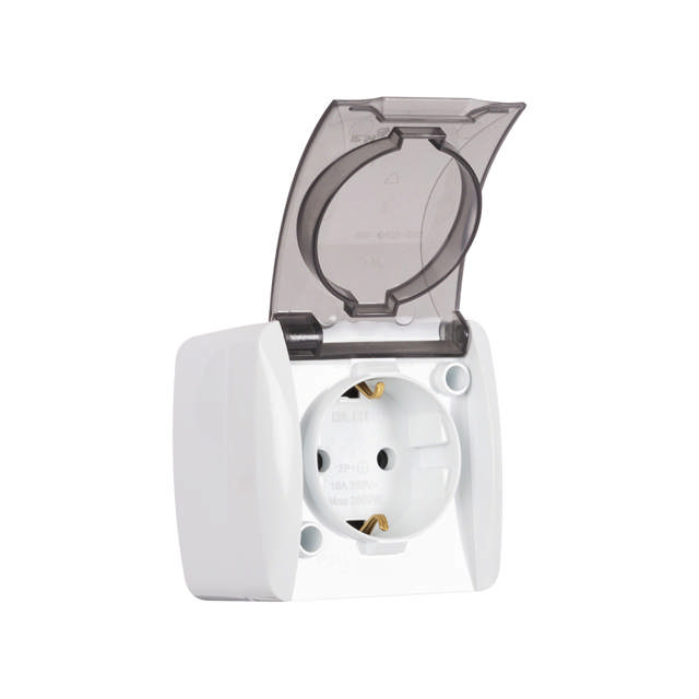 Alsu Priza Alb Capac Transparent CP PT