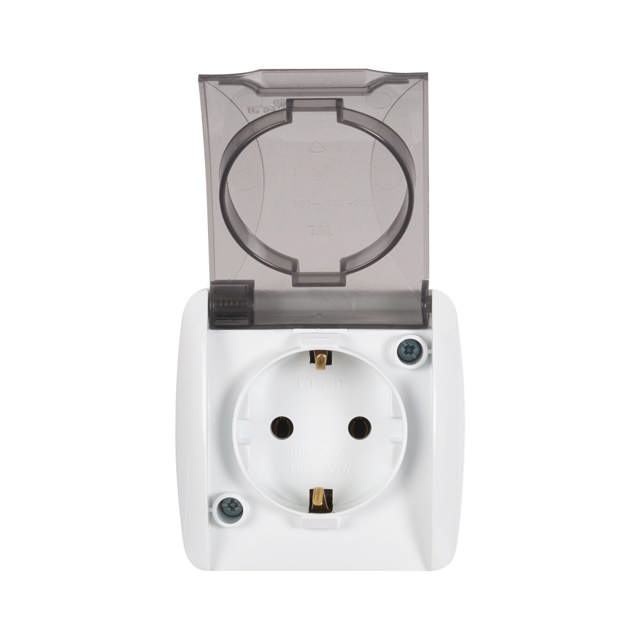 Alsu Priza Alb Capac Transparent CP PT