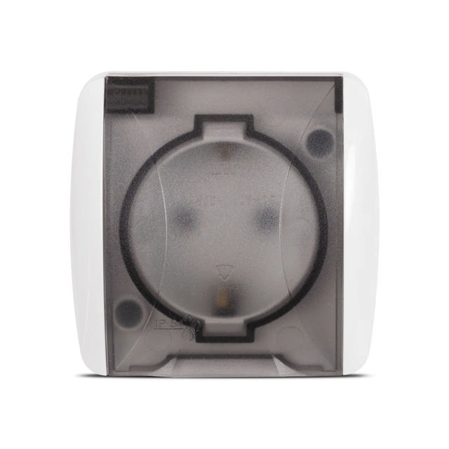 Alsu Priza Alb Capac Transparent CP PT