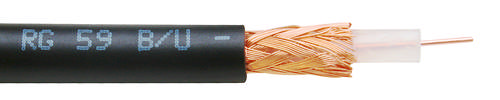 Cablu coaxial TV, RG59 1x0.6 mm² cupru integral