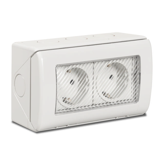 Priza Dubla PT IP55, 1205.101