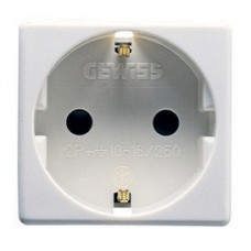 Priză Schuko 2M 16A alb System - Gewiss | GW20265