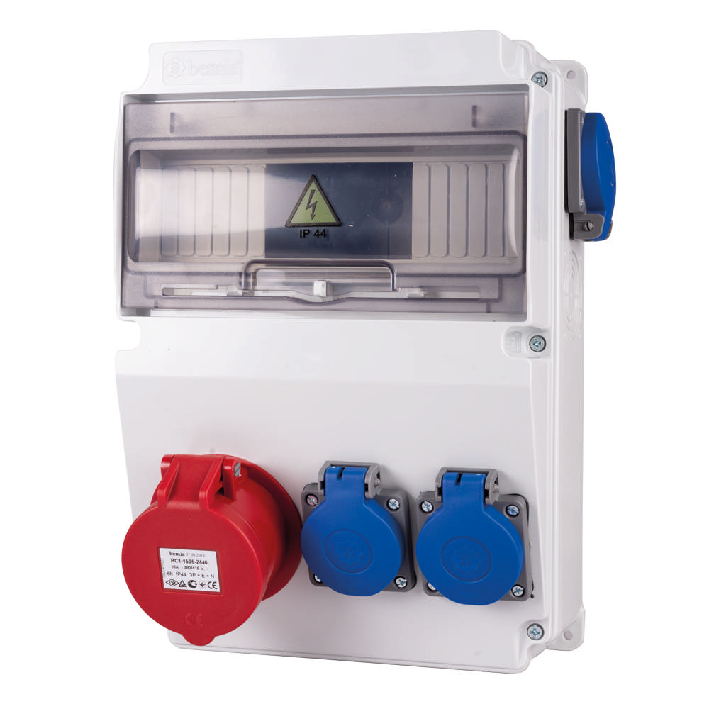 Tablou Sigurante 1P (5x16A) 380V + 2P (1x16A) + 2P (1x16A) 220V IP44