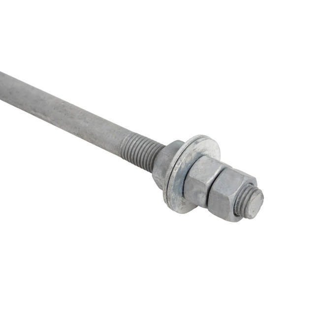 SET 4 Buloane M14x500mm + Sablon pentru Stalpi - SOLENTIS 3-6m - SOLENTIS