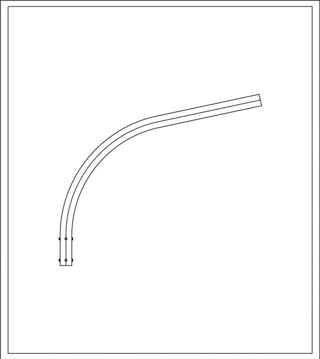 Brat Simplu Curbat 1m Pentru Stalp - SOLENTIS