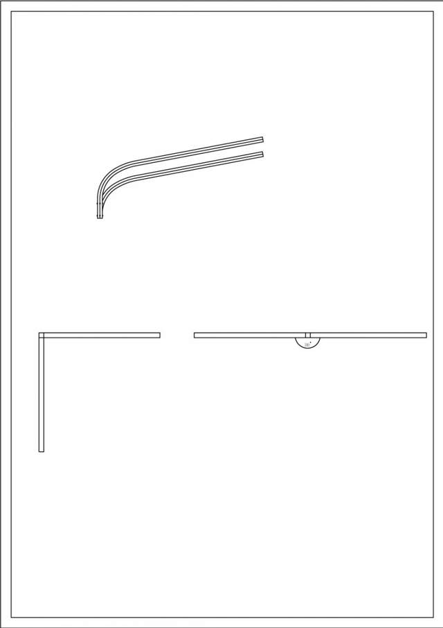 Brat Dublu Curbat 180° 1m Pentru Stalp - SOLENTIS 