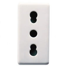 Priza 1M 2P+E 16A alb, SYSTEM GW20203