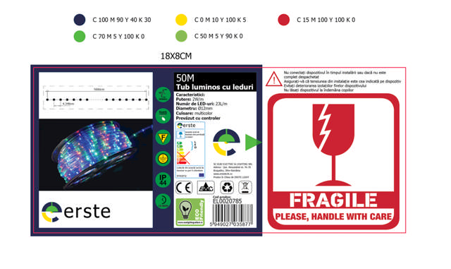 Tub Flexibil LED Multicolor O=12mm 50m/Rola    