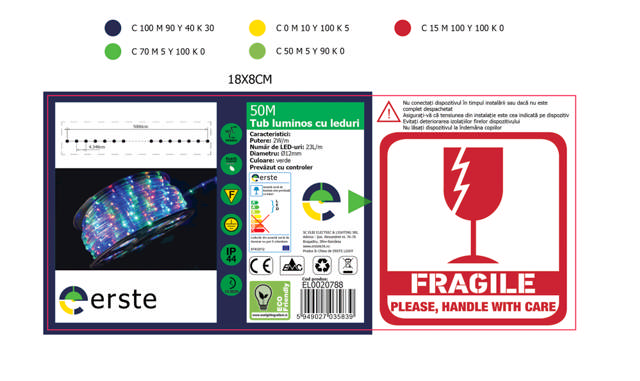 Tub Flexibil LED Verde O=12mm 50m/Rola    