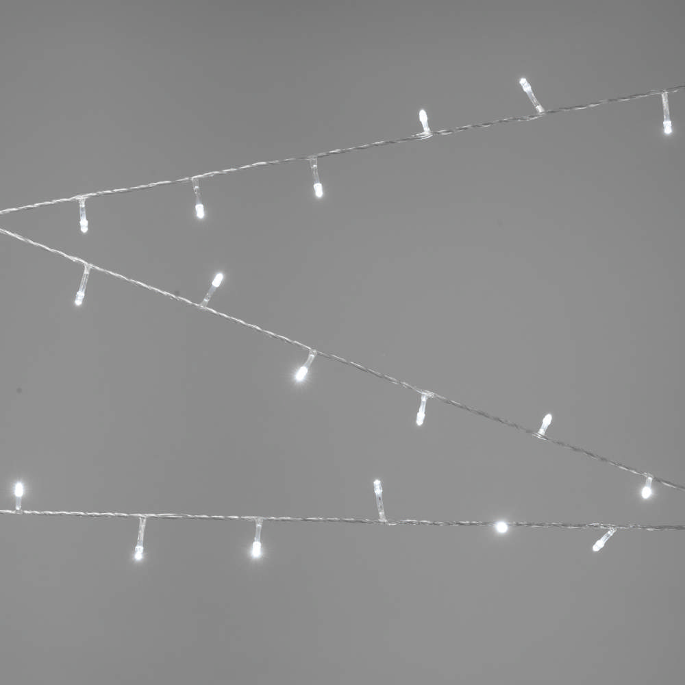 Instalatie Craciun Alb 100 LED 8m IP20    