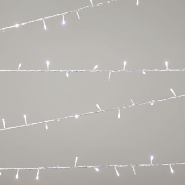 Instalatie Craciun Alb 200LED 10m IP44    