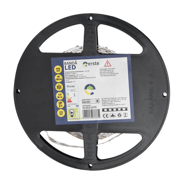 Banda LED 5x60 4.8W/m 6400K IP20 5m/Rola 