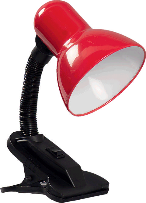 Lampa Birou Clip Rosu 1xE27 60W    