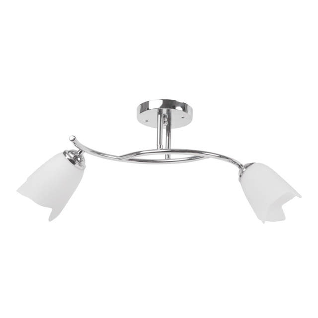 Lustra Silvia Crom+Alb 2xE27 60W     