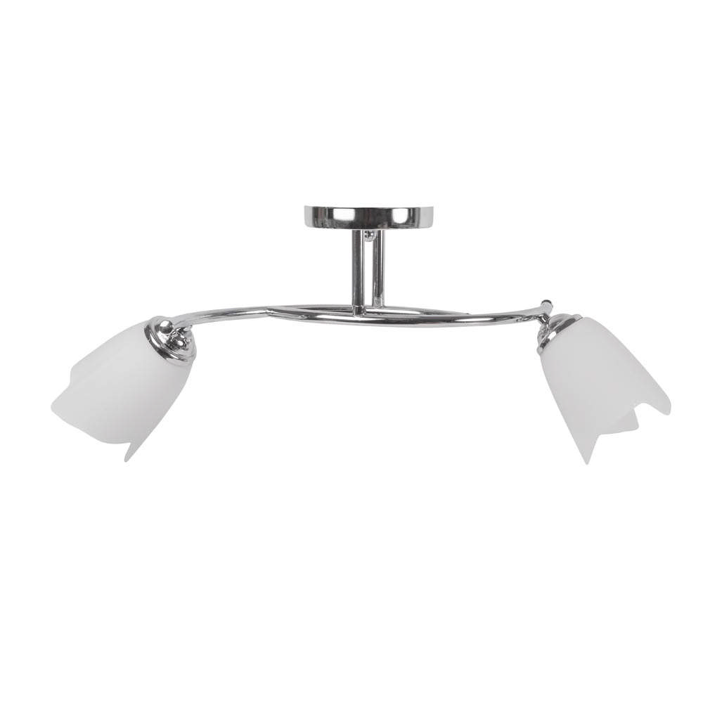 Lustra Silvia Crom+Alb 2xE27 60W     