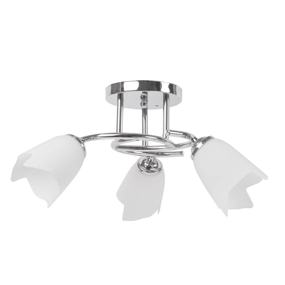 Lustra Silvia Crom+Alb 3xE27 60W     