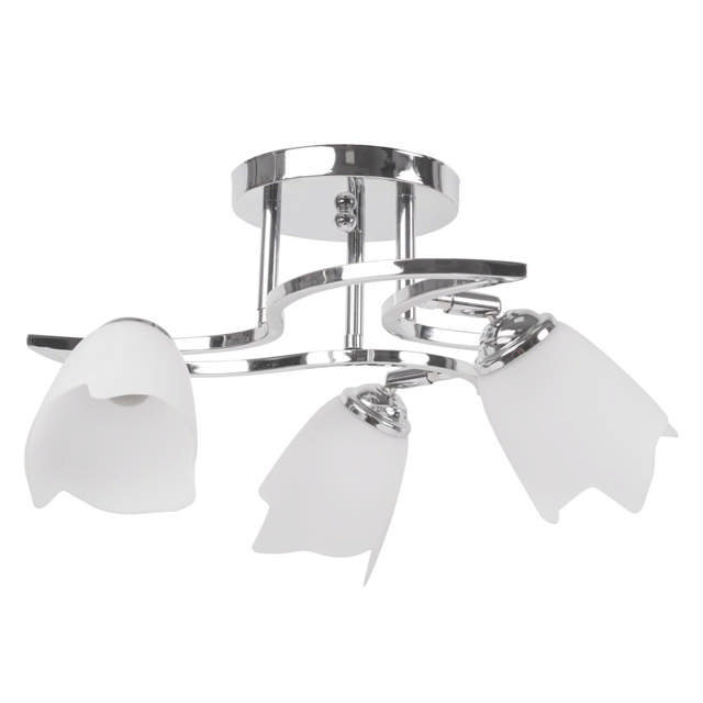 Lustra Tania Crom+Alb 3xE27 60W     