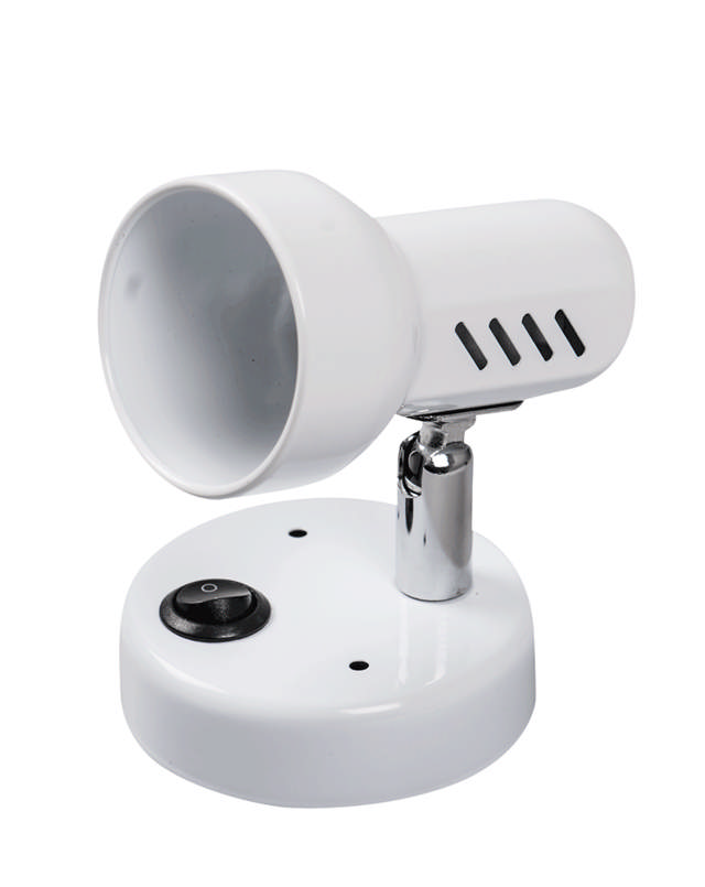 Spot Bara Rodin Alb 1xE14 Intrerupator 60W