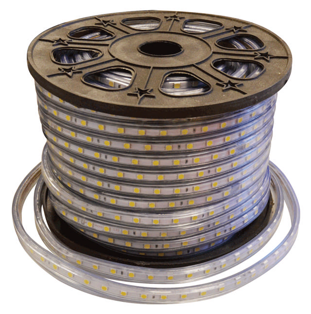 Banda LED 230V 60 LED 14.4W Albastru IP68 50m/Rola