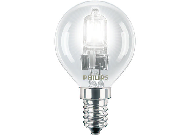 Bec Halogen Ecoclassic Sferic P45 18W E14