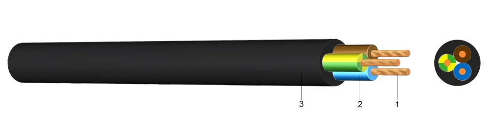 Cablu semnalizare incendiu, JE-H(ST)H E90 2x2X0.8