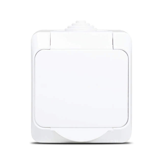 Priza PT IP44, alb, Schuko