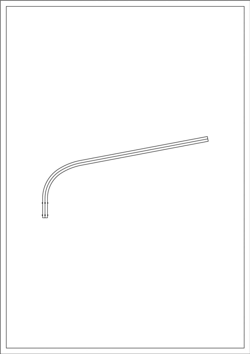 Brat Simplu Curbat 1.5m Pentru Stalp - SOLENTIS