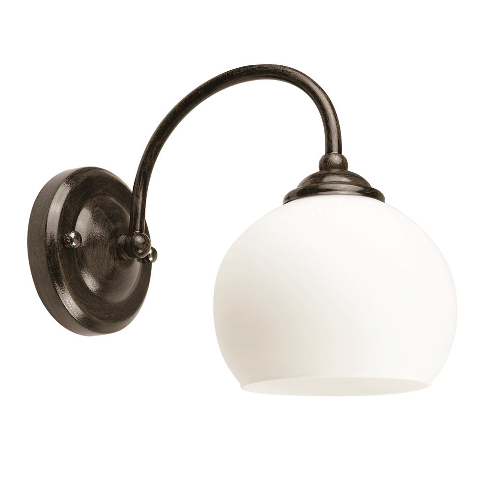 Aplica Ramona Wenge+Alb 1xE27 60W     