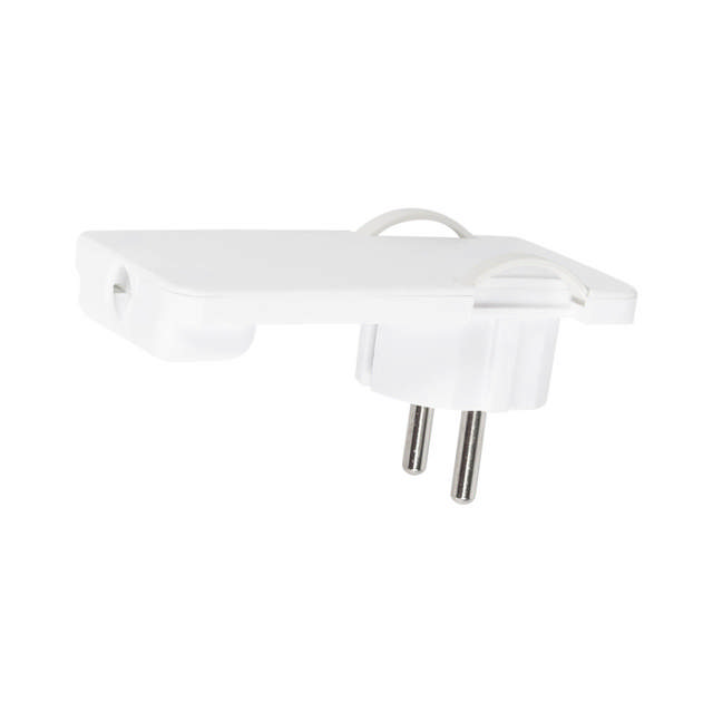 Stecher Plat cu CP Alb 