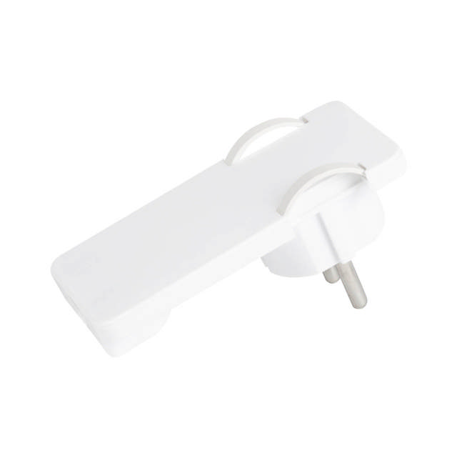 Stecher Plat cu CP Alb 