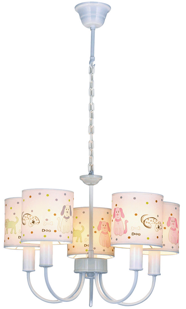 Lustra Dog Multicolor 5xE14 40W     