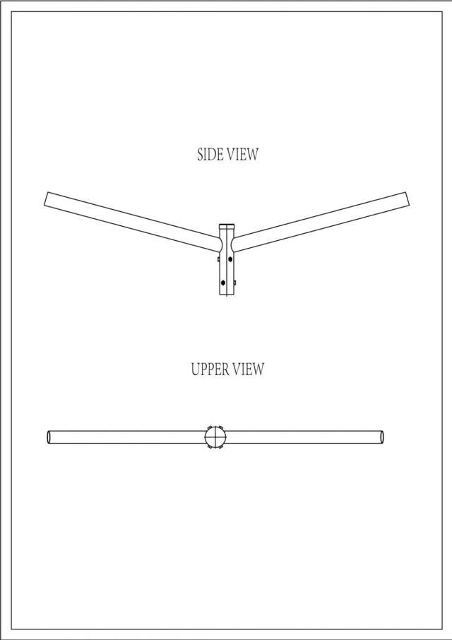 Brat Dublu Drept 180° 1.5m Pentru Stalp - SOLENTIS