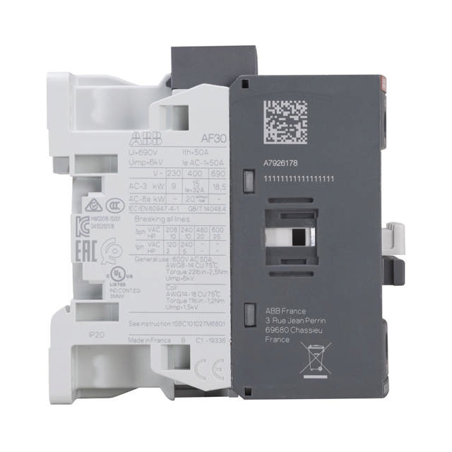 Contactor 24-60V 50-60Hz 3P 30A
