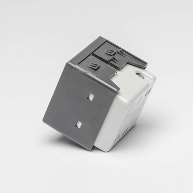 Priza Schuko Negru 2M 2P+E 16A, System, GW21265