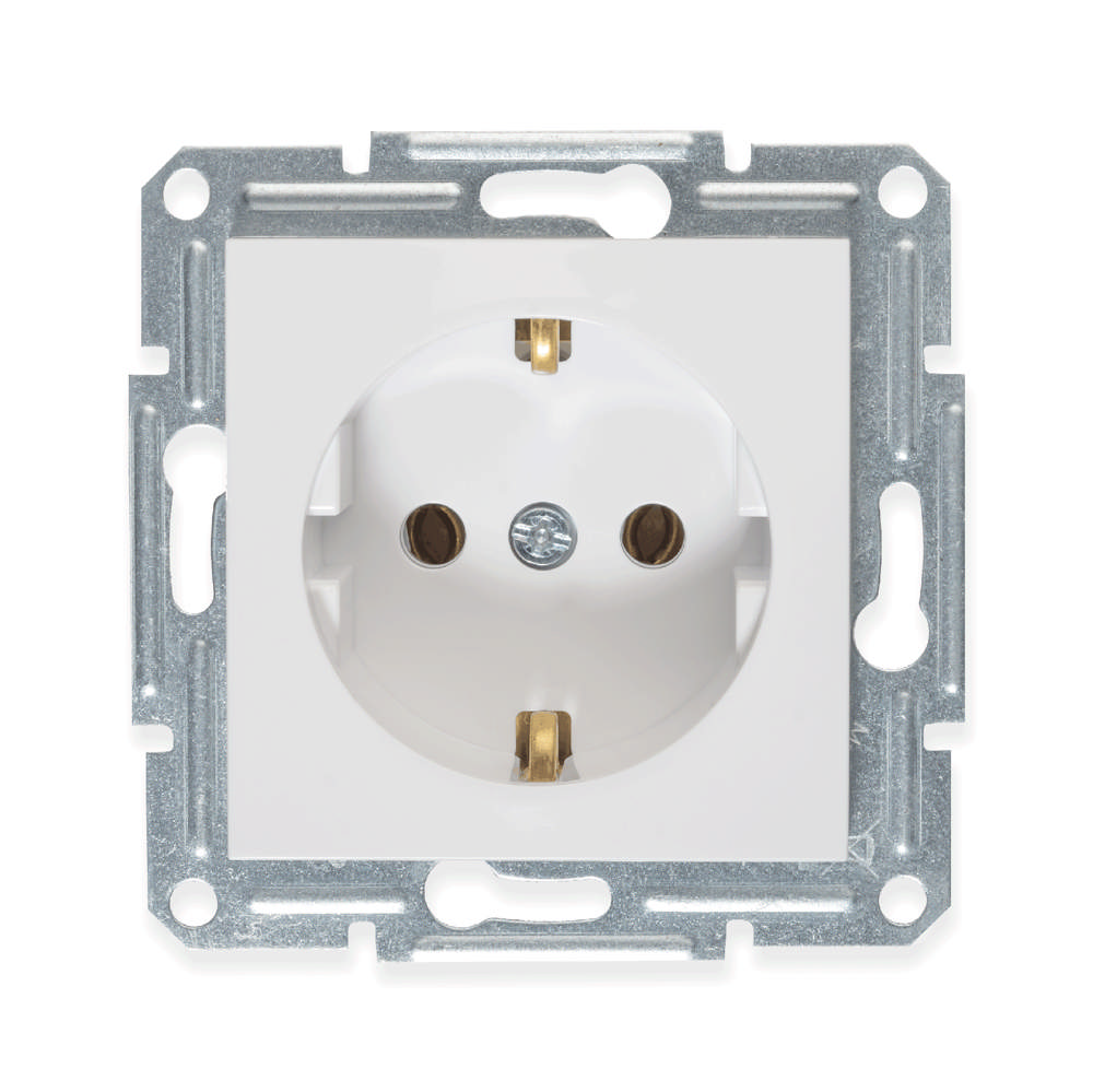 Asfora Mecanism Priza Schucko 16A Alb, EPH2970121