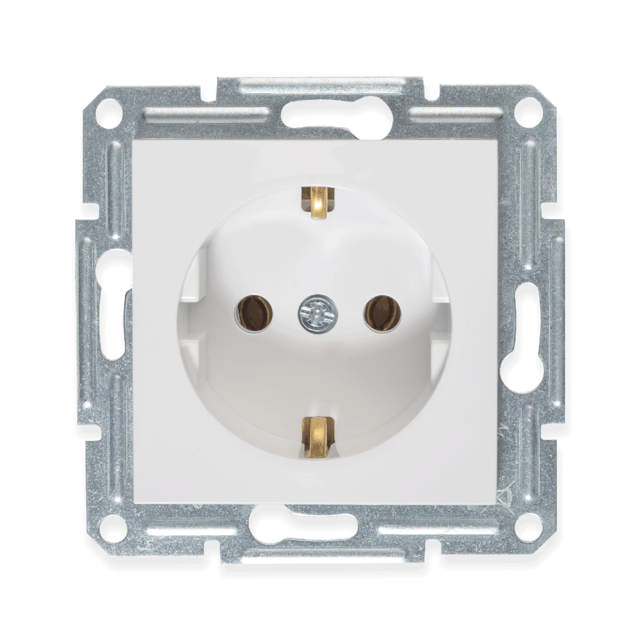Asfora Mecanism Priza Schucko 16A Alb, EPH2970121