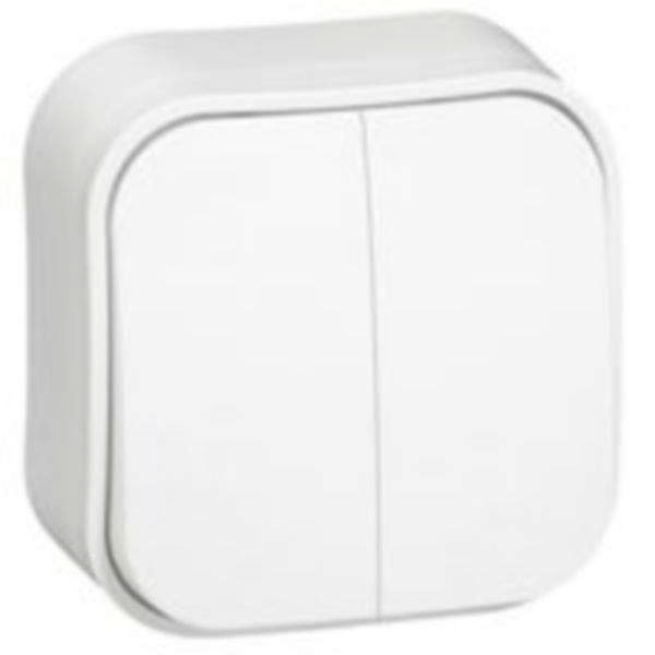 Forix intrerupator dublu PT, alb, Legrand