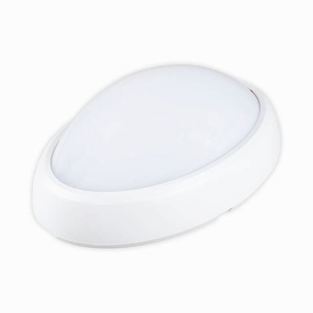 Corp BAT LED Oval Alb IP65 12W 6400K Dispersor Opal - NOVELITE